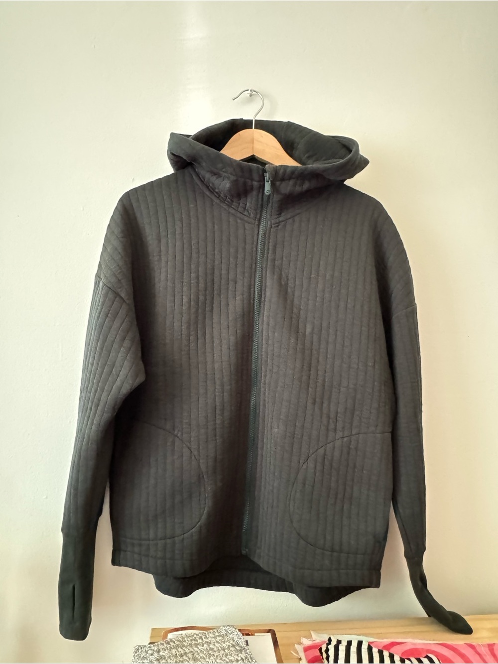 GAP Black GapFit Hooded Zip Sweatshirt